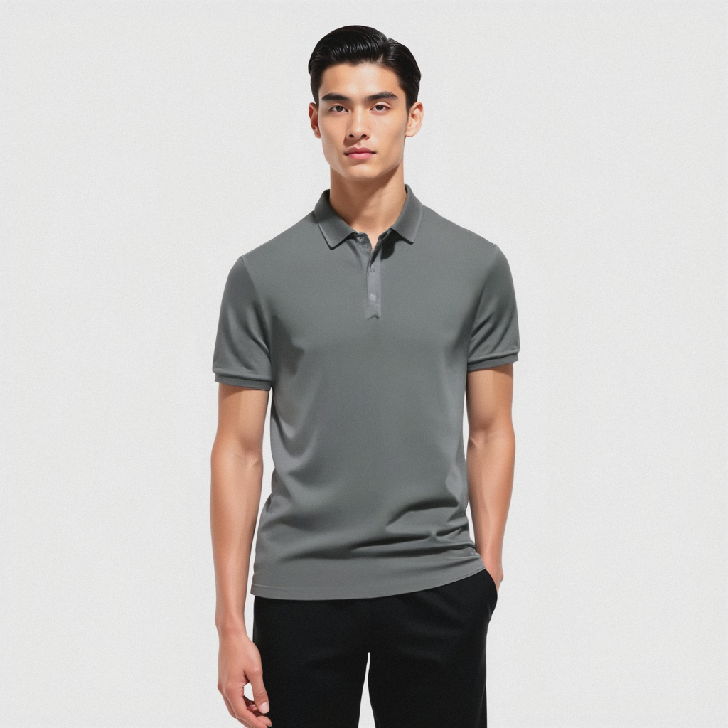 Avslappet bomullspolo