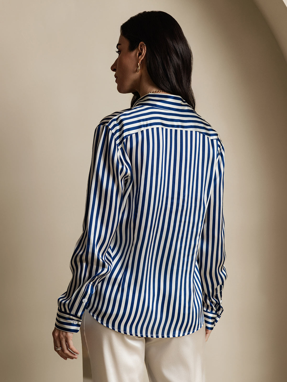 Silky Velvette Collared Top