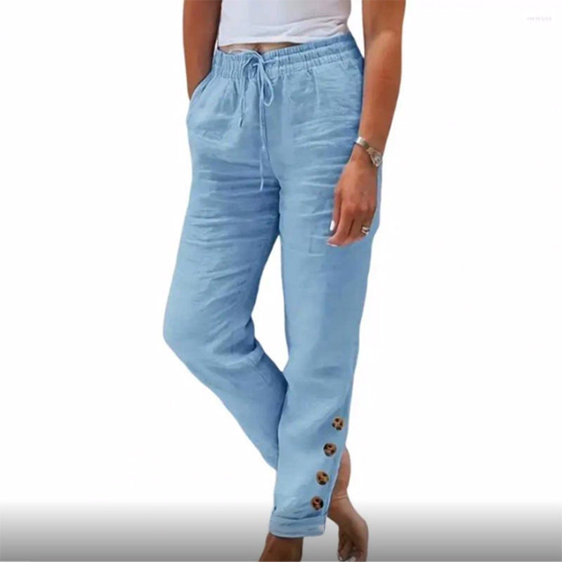 Linen Trousers Stretchy