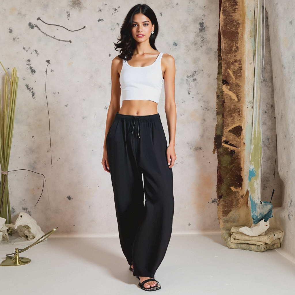 Linen Trousers Stretchy