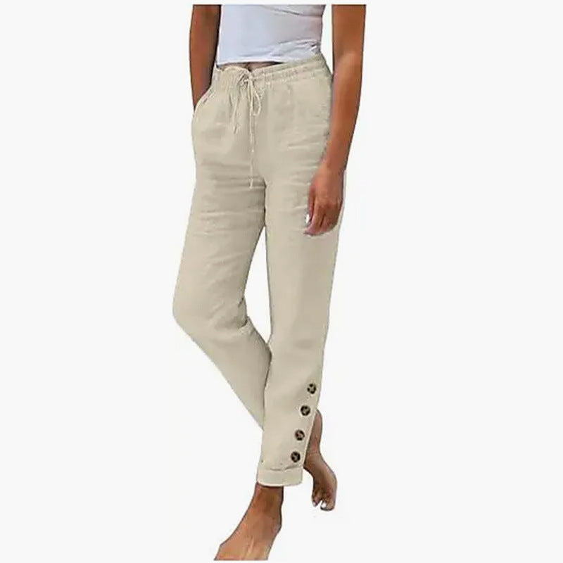Linen Trousers Stretchy