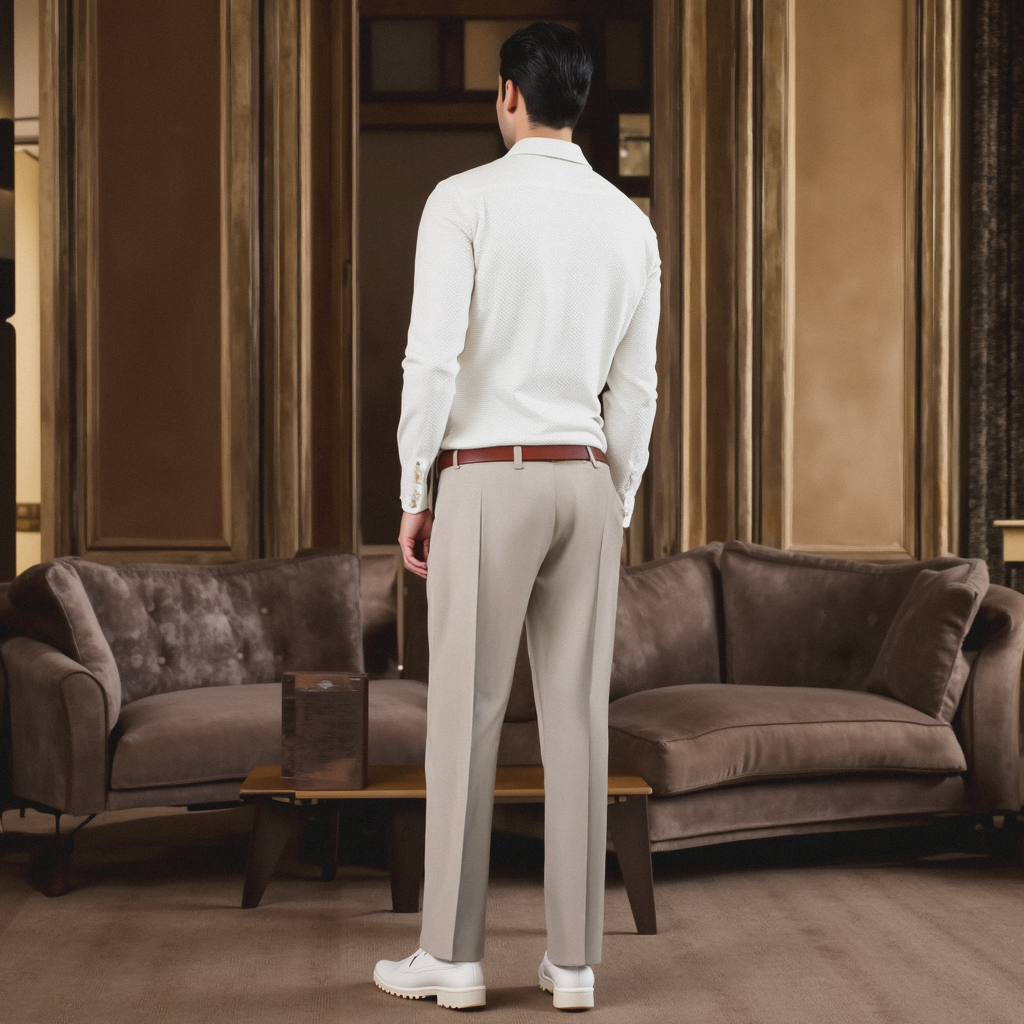 Anti-Wrinkle Casual Trousers
