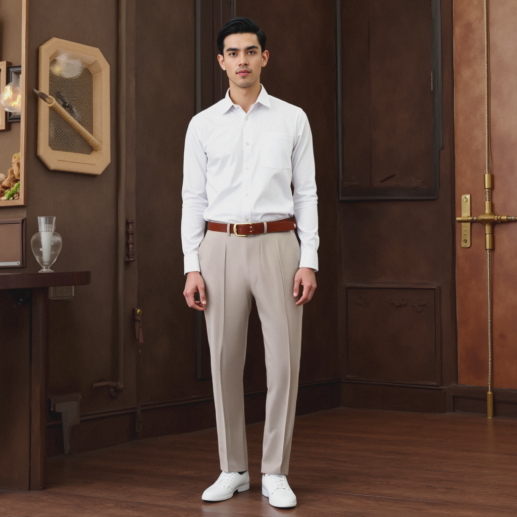 Anti-Wrinkle Casual Trousers