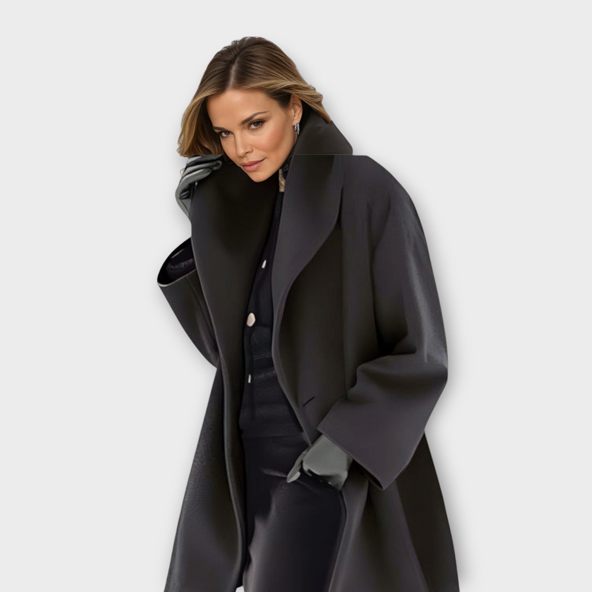 Josiane | Manteau Ample à Col Large pour Femme